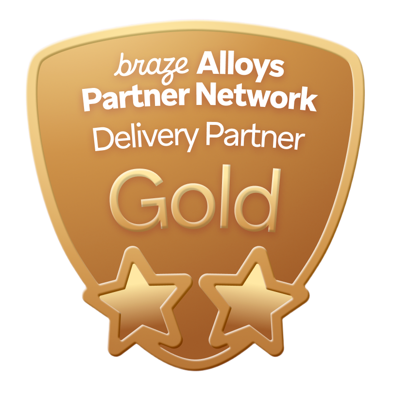 Braze Gold Partner badge
